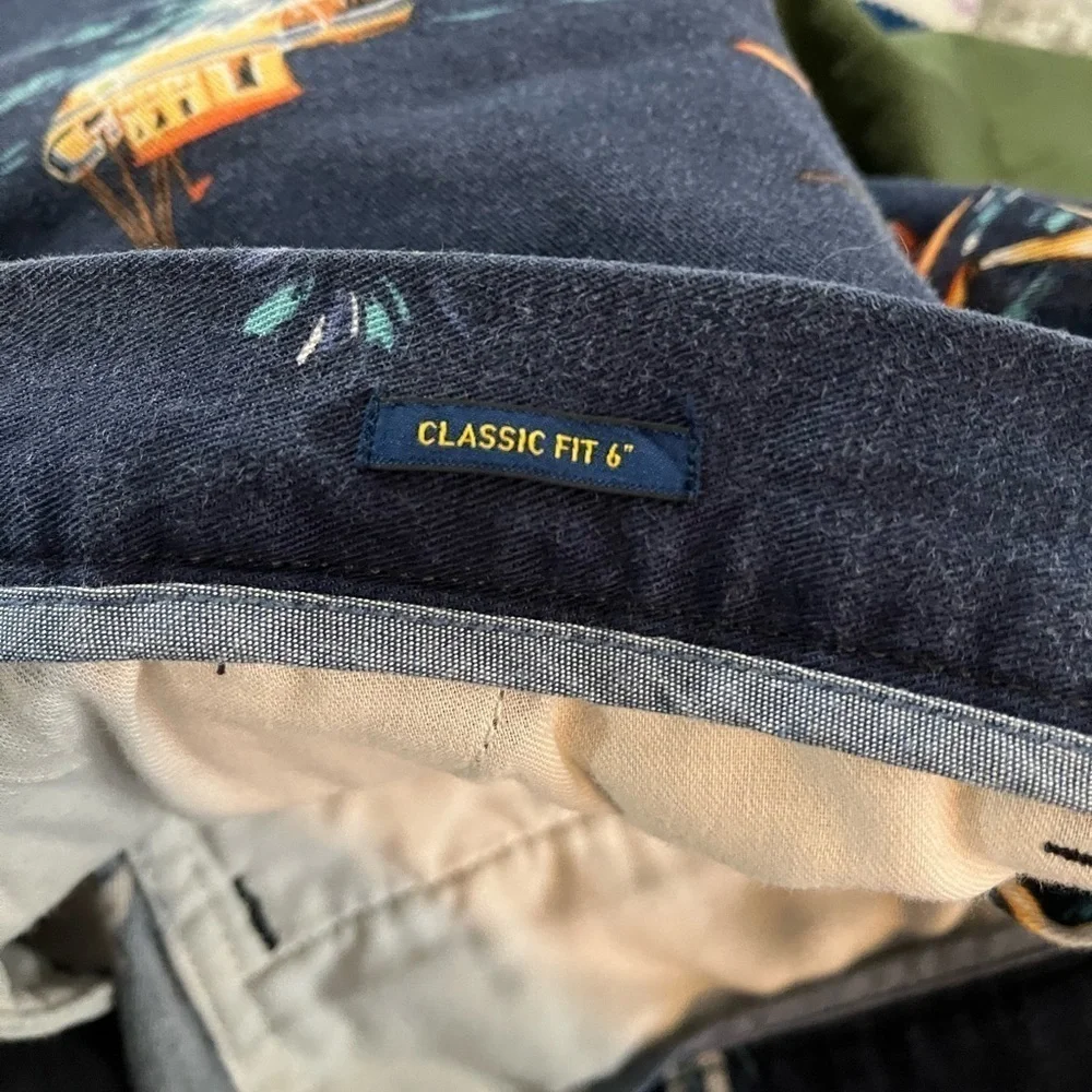 POLO Ralph Lauren Retro Print Ski Sailing Cotton 6” Shorts